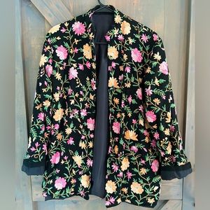 Vintage Embroidered Floral Jacket
